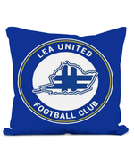 Lea United Blue Badge Football Pillow