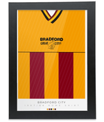 Bradford 1987-88 Home Shirt Retro Football Print