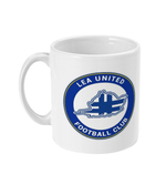Lea United White Badge Football Mug