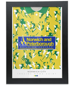 Norwich  1992-94 Home Shirt Retro Football Print