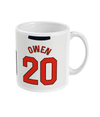 England 1998 Owen Home Shirt Retro Football Mug