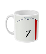 England 2002 Personalised Shirt Retro Football Mug